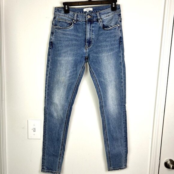 Arne Women's Cotton Stretch Medium Wash Blue Denim Skinny Ankle Jeans Size 30 - Picture 5 of 10